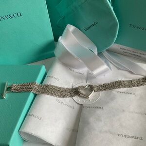 Tiffany multi strand heart bracelet
